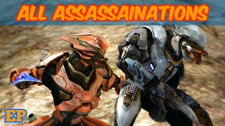 All Halo Reach Assassinations  Halo MCC [upl. by Holzman559]