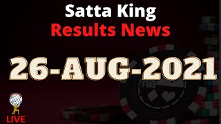 LIVE  Today all Satta King fast Results news Matka  26August Sattakingmy [upl. by Yevol589]