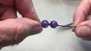 Nomad Beads Mala Knotting HowTo [upl. by Nele143]