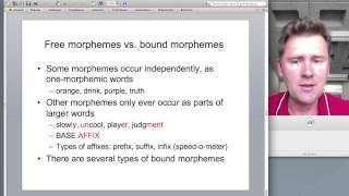 Words and morphemes [upl. by Unhsiv735]