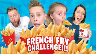 French Fry Challenge Family RACE Battle  KCity Family [upl. by Ardnak137]