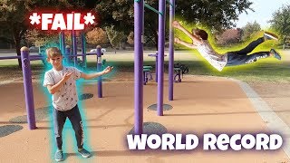 BREAKING WORLD RECORDS IN FLIPS  8 years old PART 2 [upl. by Ecirtel759]