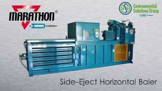 Marathon SideEject Horizontal Baler [upl. by Calderon292]