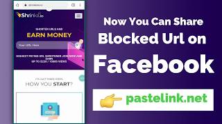 100 Working How To Share Blocked Links On FacebookInstagram  ShrinkMeio [upl. by Henig]