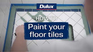 How to paint your floor tiles  Dulux Renovation Range [upl. by Heinrik]