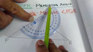 How to measure angle using protractoreasy method [upl. by Towland]