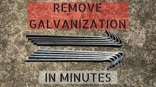 How To Remove Galvanization From Steel [upl. by Lorain]