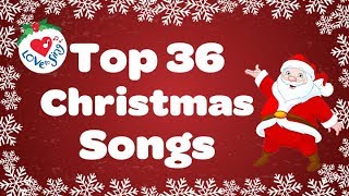 Top 36 Popular Christmas Songs and Carols Playlist 🎅 [upl. by Noremak411]