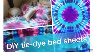 How To DIY TieDye Bed Sheets amp Pillowcases [upl. by Aroel894]