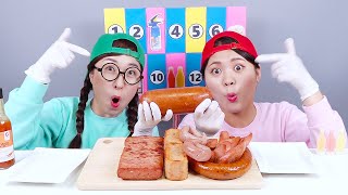 Kielbasa Sausage Challenge DONA Mukbang [upl. by Simeon4]