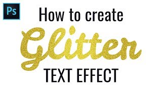 How to Make Glitter Text Effect in Photoshop [upl. by Bobker]