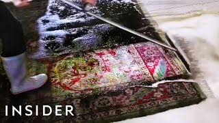 How The Dirtiest Rugs Get Professionally Cleaned [upl. by Rudie]