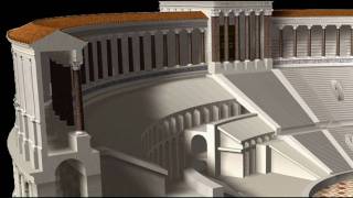 Ancient Rome Theatre of Pompey HD [upl. by Lekcim]