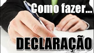 O que é Declaração e como criar [upl. by Akena]