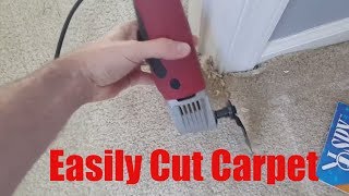 How to easily cut carpet [upl. by Helprin]