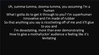 RAP GOD FAST PART  EMINEM LYRICS [upl. by Ardiedak250]