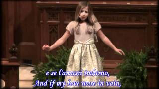 O Mio Babbino Caro by Jackie Evancho with lyrics and English translation [upl. by Merideth]