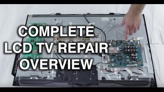 LCD TV Repair Tutorial  LCD TV Parts Overview Common Symptoms amp Solutions  How to Fix LCD TVs [upl. by Iarised648]