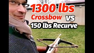 1300 lbs Crossbow  Armbrust vs 150 lbs Bow insane ACTION Part 2  Thomas Brugger Bogensport Extrem [upl. by Letsirc187]