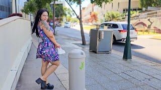 Mini Dress BlackMilk Try On  Walk [upl. by Aloek]