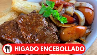 HIGADO ENCEBOLLADO  RECETA DELICIOSA [upl. by Jordon214]