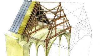 The roof of NotreDame de Paris Analysing the structure and its destruction on April 15 2019 [upl. by Paresh]