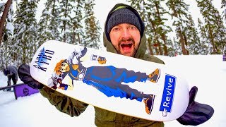 THE ULTIMATE SNOWBOARD SKATEBOARD [upl. by Nwahsuq]