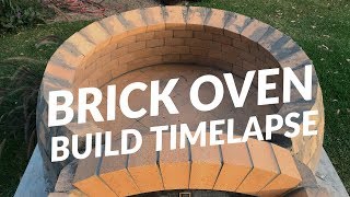 Peters FIRST Brick Pizza Oven Build [upl. by Erbe452]