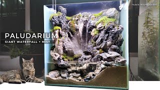 paludarium Giant waterfall with mist effect [upl. by Deach]