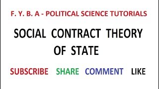 Social Contract Theory of State  I [upl. by Darleen136]