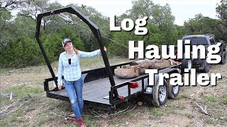 Building A Log Hauling Trailer [upl. by Akkahs]