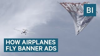 How Airplanes Fly Those Giant Banner Ads — Its More Dangerous Than You Think [upl. by Laband]