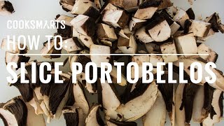 How to Slice Portobello Mushrooms  by cooksmarts [upl. by Rella]