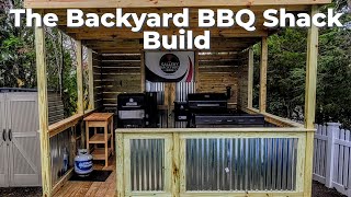 Building a Backyard BBQ Shack  Lets Tour My BBQ SHACK  first look [upl. by Lennor181]