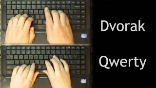 Dvorak vs Qwerty [upl. by Aneerak]