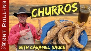 Homemade Churros with Caramel Dipping Sauce [upl. by Euqinom]