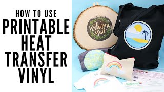 How to Use Printable Heat Transfer Vinyl [upl. by Siana]