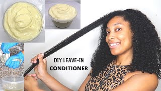 My Homemade Hair Growth Leave In Conditioner Recipe  DIY [upl. by Ythomit977]