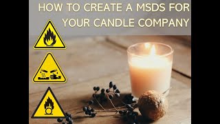 How to create a Material Safety Data sheet  scented candles [upl. by Lotus]