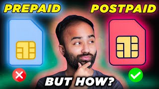 Postpaid VS Prepaid Postpaid Recharges Are Cheaper than Prepaid Hindi [upl. by Darraj]