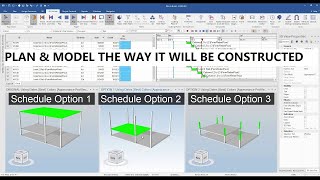 4D BIM  Plan Model amp Build  Synchro 4D  Planning [upl. by Nimoynib977]