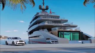 Iconic Yachts Oceanco greatest superyacht megayacht designs and concepts PART 4 [upl. by Ynned]