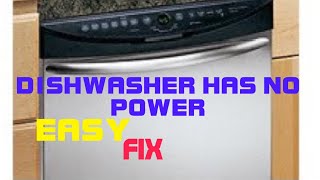 ✨ DISHWASHER HAS NO POWER EASY FIX ✨ [upl. by Lon]