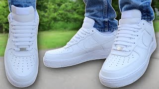 How To BAR LACE Nike Air Force 1s BEST WAY [upl. by Abbie]