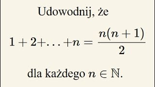 Indukcja matematyczna  omówienie na przykładzie [upl. by Flo692]