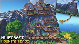 Minecraft Mountain Base with EVERYTHING you NEED to Survive [upl. by Ettezil]