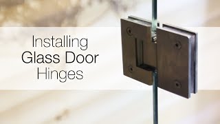 How to install glass door hinges [upl. by Ala]