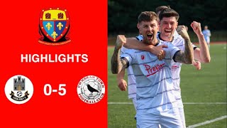 Caerleon 05 Cwmbrân Town  Gwent FA Senior cup  Quarter final highlights [upl. by Golda]