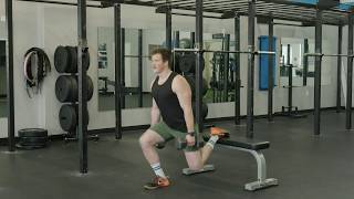 Dumbbell Bulgarian Split Squat Full Tutorial  Single Leg Exercise for QUADS [upl. by Emelen386]