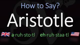 How to pronounce Aristotle CORRECTLY [upl. by Llenet848]